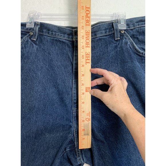 Dickies Carpenter Shorts Mens 42 Loose Fit Y2K Distressed Blue Denim - Picture 5 of 10